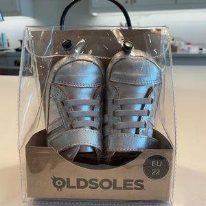 Old soles silver shoes